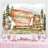 Lofaris Lets Adventure Begin Jungle Theme Baby Shower Backdrop